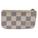LOUIS VUITTON Damier Azur Pochette Cles Coin Purse N62659 LV Auth 197547A-2