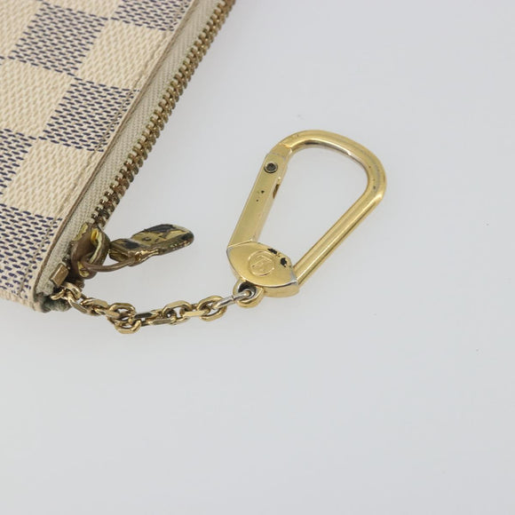 LOUIS VUITTON Damier Azur Pochette Cles Coin Purse N62659 LV Auth 197548