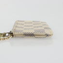 LOUIS VUITTON Damier Azur Pochette Cles Coin Purse N62659 LV Auth 197548-4
