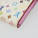 LOUIS VUITTON Monogram Multicolor Anvelop Cult De Vuitto Card Case White M66557 LV Auth 197551V-10
