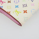 LOUIS VUITTON Monogram Multicolor Anvelop Cult De Vuitto Card Case White M66557 LV Auth 197551V-11