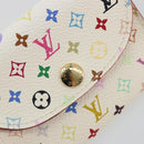 LOUIS VUITTON Monogram Multicolor Anvelop Cult De Vuitto Card Case White M66557 LV Auth 197551V-12