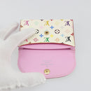 LOUIS VUITTON Monogram Multicolor Anvelop Cult De Vuitto Card Case White M66557 LV Auth 197551V-13