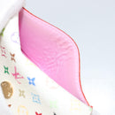 LOUIS VUITTON Monogram Multicolor Anvelop Cult De Vuitto Card Case White M66557 LV Auth 197551V-21