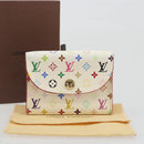 LOUIS VUITTON Monogram Multicolor Anvelop Cult De Vuitto Card Case White M66557 LV Auth 197551V-23