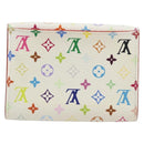 LOUIS VUITTON Monogram Multicolor Anvelop Cult De Vuitto Card Case White M66557 LV Auth 197551V-3