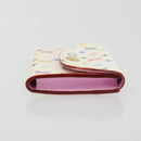 LOUIS VUITTON Monogram Multicolor Anvelop Cult De Vuitto Card Case White M66557 LV Auth 197551V-4