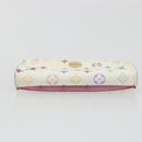 LOUIS VUITTON Monogram Multicolor Anvelop Cult De Vuitto Card Case White M66557 LV Auth 197551V-6