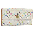 LOUIS VUITTON Multicolor Portefeuille Sarah Long Wallet M93745 LV Auth 197552-1