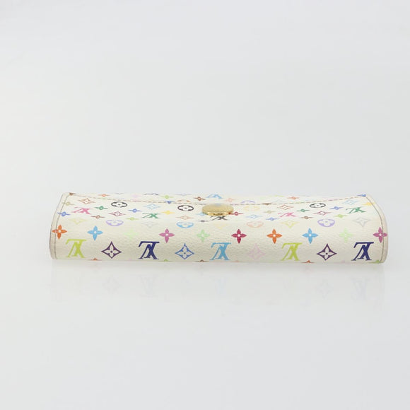 LOUIS VUITTON Multicolor Portefeuille Sarah Long Wallet M93745 LV Auth 197552