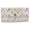 LOUIS VUITTON Multicolor Portefeuille Sarah Long Wallet M93745 LV Auth 197553-13
