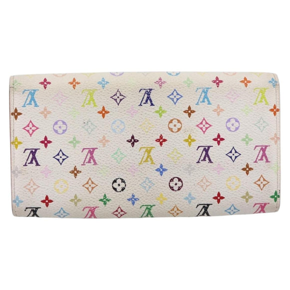 LOUIS VUITTON Multicolor Portefeuille Sarah Long Wallet M93745 LV Auth 197553