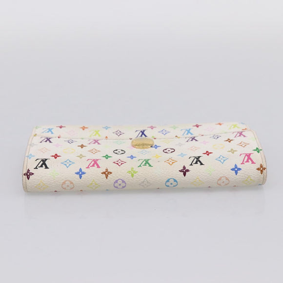LOUIS VUITTON Multicolor Portefeuille Sarah Long Wallet M93745 LV Auth 197553
