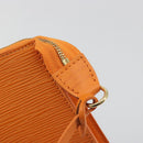 LOUIS VUITTON Epi Pochette Accessoires Orange Mandarin M5294H LV Auth 197554A-9