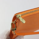 LOUIS VUITTON Epi Pochette Accessoires Orange Mandarin M5294H LV Auth 197554A-10