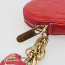 LOUIS VUITTON Monogram Vernis Porte Monnaie Coeur Rose Pop M93657 LV Auth 197555-13
