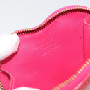 LOUIS VUITTON Monogram Vernis Porte Monnaie Coeur Rose Pop M93657 LV Auth 197555-14