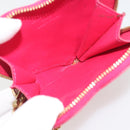 LOUIS VUITTON Monogram Vernis Porte Monnaie Coeur Rose Pop M93657 LV Auth 197555-15