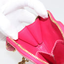 LOUIS VUITTON Monogram Vernis Porte Monnaie Coeur Rose Pop M93657 LV Auth 197555-17