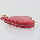 LOUIS VUITTON Monogram Vernis Porte Monnaie Coeur Rose Pop M93657 LV Auth 197555-4
