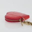 LOUIS VUITTON Monogram Vernis Porte Monnaie Coeur Rose Pop M93657 LV Auth 197555-5