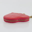 LOUIS VUITTON Monogram Vernis Porte Monnaie Coeur Rose Pop M93657 LV Auth 197555-6