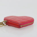 LOUIS VUITTON Monogram Vernis Porte Monnaie Coeur Rose Pop M93657 LV Auth 197555-7