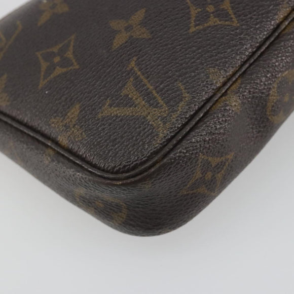 LOUIS VUITTON Monogram Pochette Accessoires Pouch M51980 LV Auth 197556