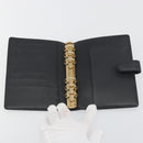 LOUIS VUITTON Nomad Agenda MM Day Planner Cover Black R20478 LV Auth 197557A-8