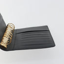 LOUIS VUITTON Nomad Agenda MM Day Planner Cover Black R20478 LV Auth 197557A-22