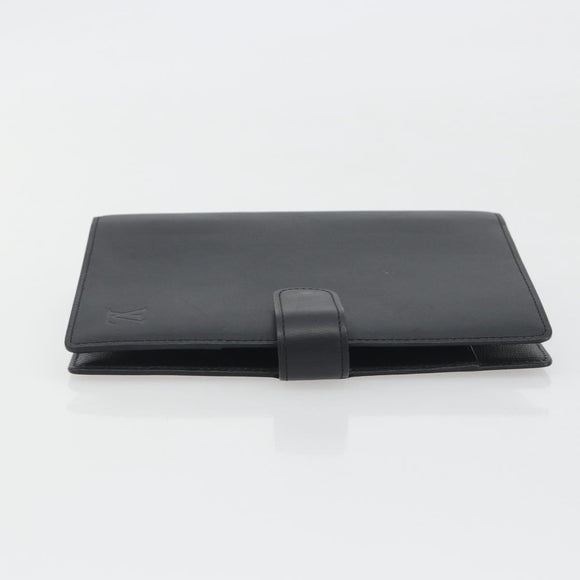 LOUIS VUITTON Nomad Agenda MM Day Planner Cover Black R20478 LV Auth 197557A