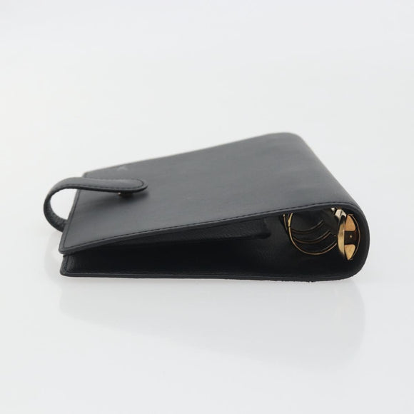 LOUIS VUITTON Nomad Agenda MM Day Planner Cover Black R20478 LV Auth 197557A