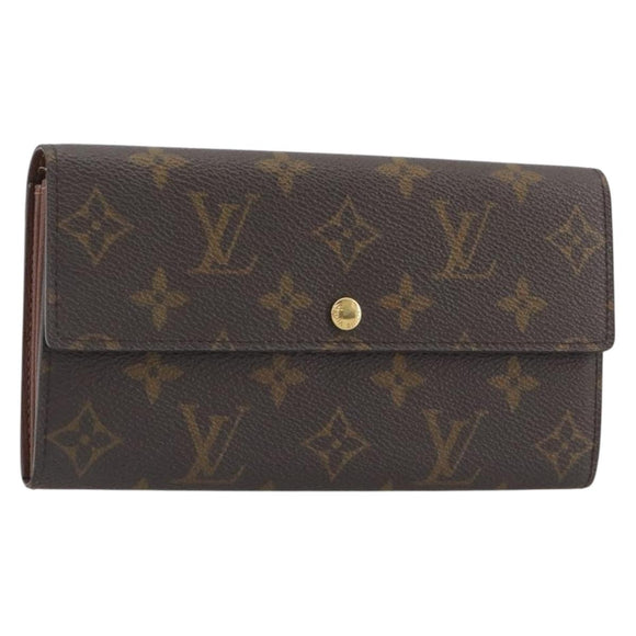 LOUIS VUITTON Monogram Portefeuille Sarah Long Wallet M61734 LV Auth 197559