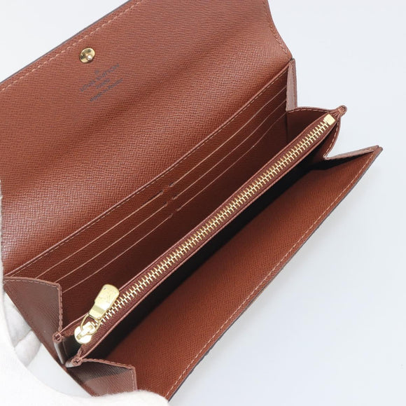LOUIS VUITTON Monogram Portefeuille Sarah Long Wallet M61734 LV Auth 197559