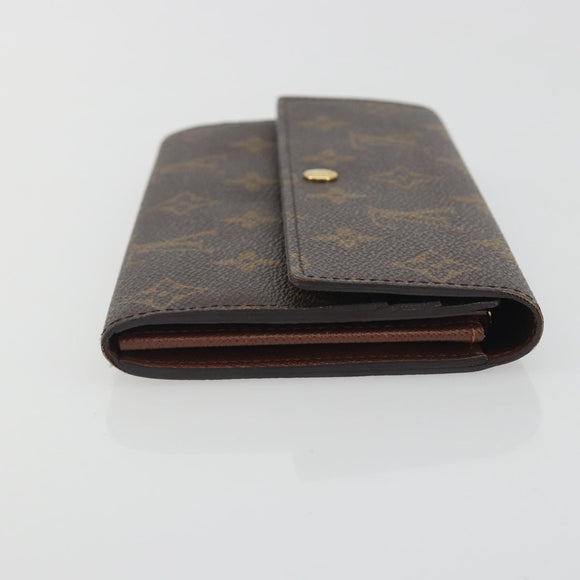 LOUIS VUITTON Monogram Portefeuille Sarah Long Wallet M61734 LV Auth 197559