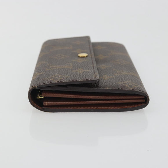 LOUIS VUITTON Monogram Portefeuille Sarah Long Wallet M61734 LV Auth 197559
