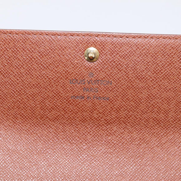 LOUIS VUITTON Monogram Portefeuille Sarah Long Wallet M61734 LV Auth 197560