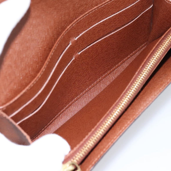 LOUIS VUITTON Monogram Portefeuille Sarah Long Wallet M61734 LV Auth 197560