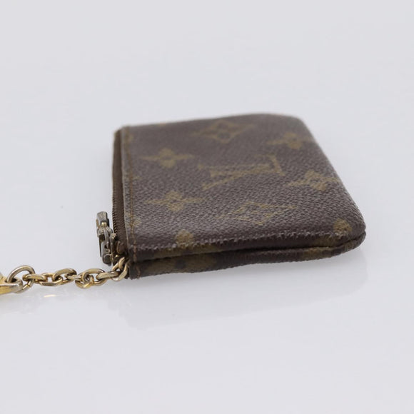 LOUIS VUITTON Monogram Pochette Cles Coin Purse M60033 LV Auth 197562