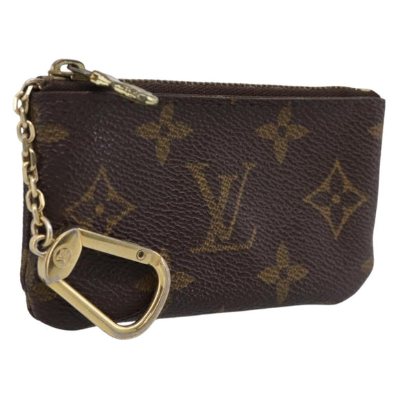 LOUIS VUITTON Monogram Pochette Cles Coin Purse M60033 LV Auth 197563