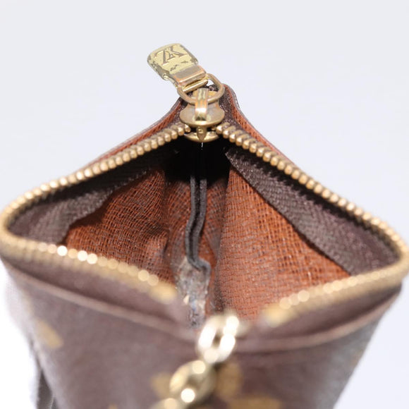 LOUIS VUITTON Monogram Pochette Cles Coin Purse M60033 LV Auth 197563