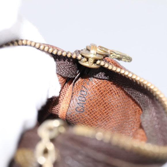 LOUIS VUITTON Monogram Pochette Cles Coin Purse M60033 LV Auth 197563