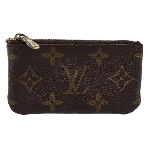 LOUIS VUITTON Monogram Pochette Cles Coin Purse M60033 LV Auth 197563