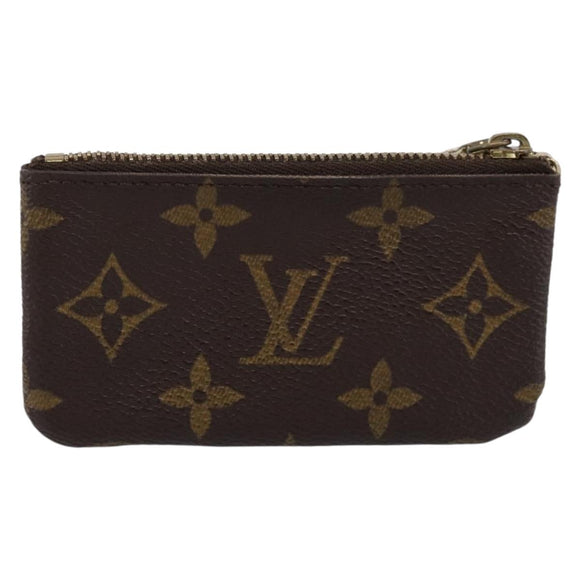 LOUIS VUITTON Monogram Pochette Cles Coin Purse M60033 LV Auth 197563