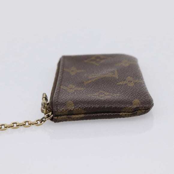 LOUIS VUITTON Monogram Pochette Cles Coin Purse M60033 LV Auth 197563