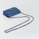 CHANEL Matelasse Boy Chanel Chain Shoulder Wallet Patent Leather CC Auth 197570A-7