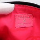 CHANEL Cambon Line Matelasse Pouch Leather Black Silver CC Auth 197572A-14