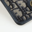 Christian Dior Trotter Canvas 30 Montaigne Diorissimo Bag Navy Gold Auth 197573M-11