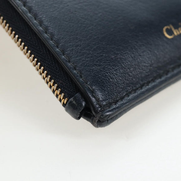 Christian Dior Trotter Canvas 30 Montaigne Diorissimo Bag Navy Gold Auth 197573M