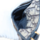 Christian Dior Trotter Canvas 30 Montaigne Diorissimo Bag Navy Gold Auth 197573M-18